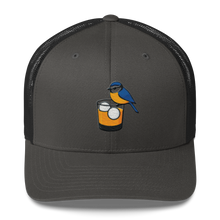 Load image into Gallery viewer, Birdie Juice golf trucker hat front view