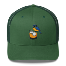 Load image into Gallery viewer, Birdie Juice golf trucker hat front view