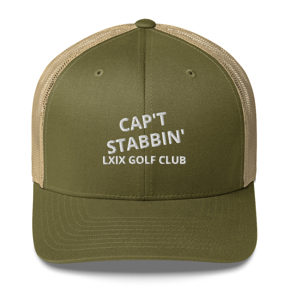 Capt Stabbin Trucker Cap