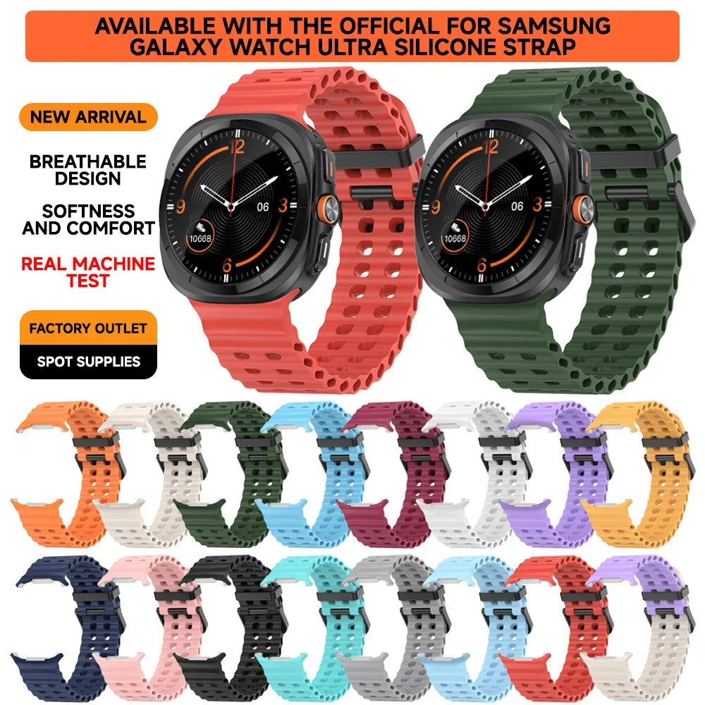 Silicone Samsung Galaxy 7 Ultra Watch Band 47MM