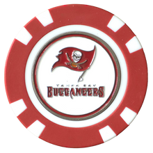 Load image into Gallery viewer, Officially Licensed Tampa Bay Buccaneers Poker Chip Ball Marker