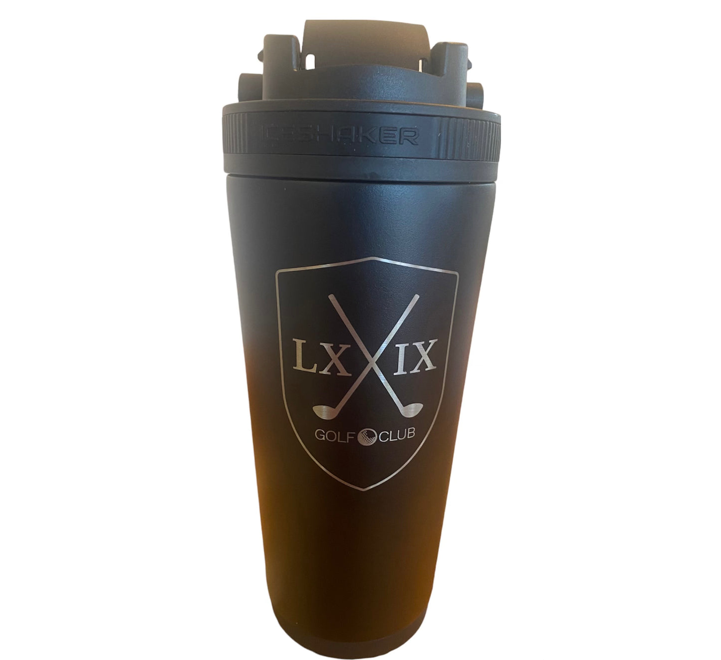Ice Shaker 28oz Bottle - LXIX Golf Club Shield Logo