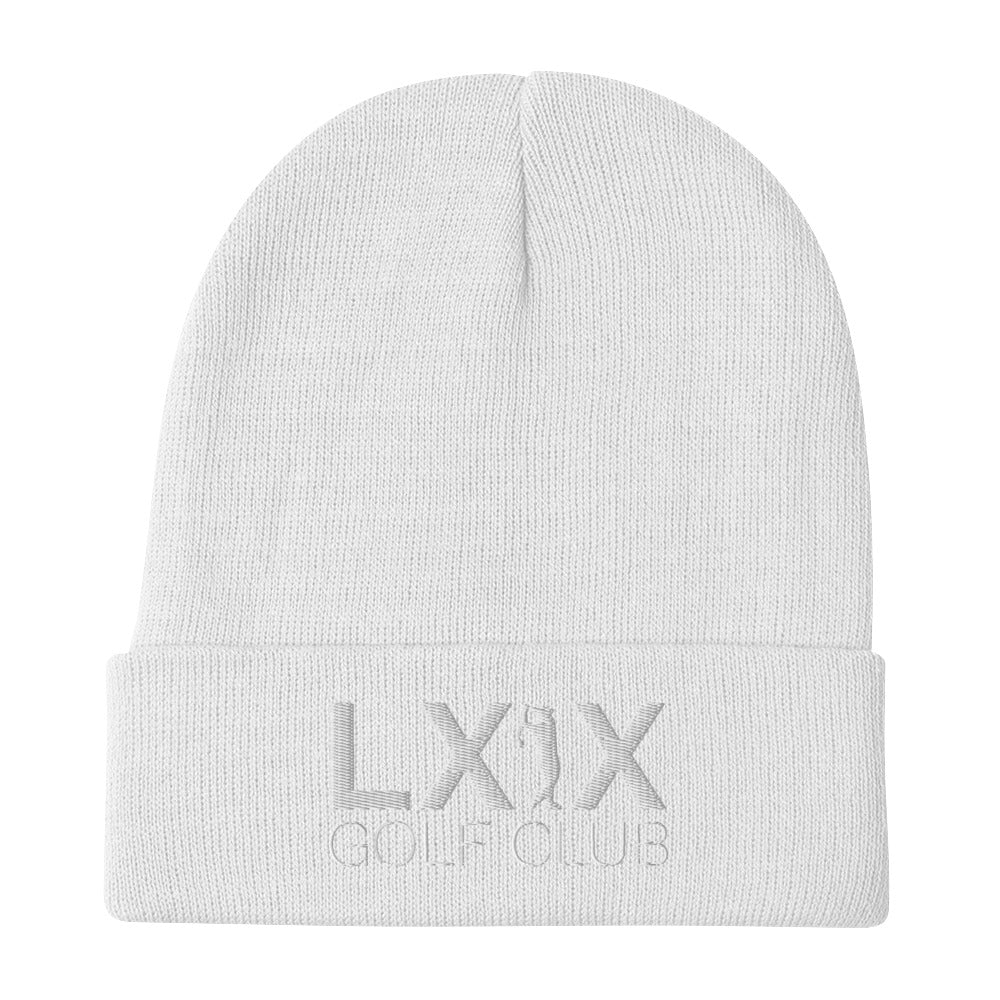 Swinger Logo Embroidered Beanie - White Logo