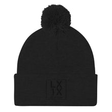 Load image into Gallery viewer, Box Logo Pom-Pom Beanie - Black Logo
