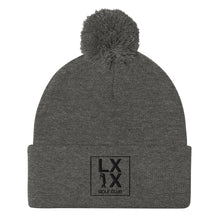Load image into Gallery viewer, Box Logo Pom-Pom Beanie - Black Logo