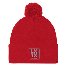 Load image into Gallery viewer, Box Logo Pom-Pom Beanie - Gray Logo