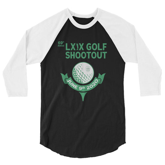 LXIX Golf Shootout 3/4 sleeve raglan shirt