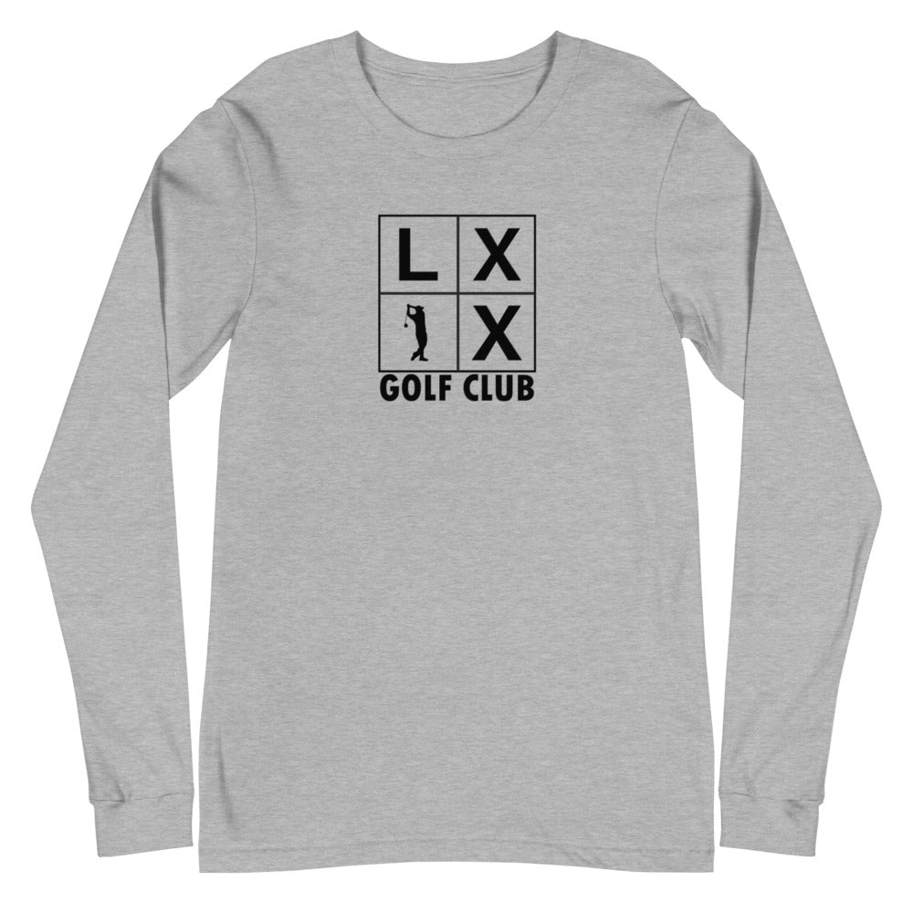 Four Box Logo Unisex Long Sleeve Tee - Gray Logo