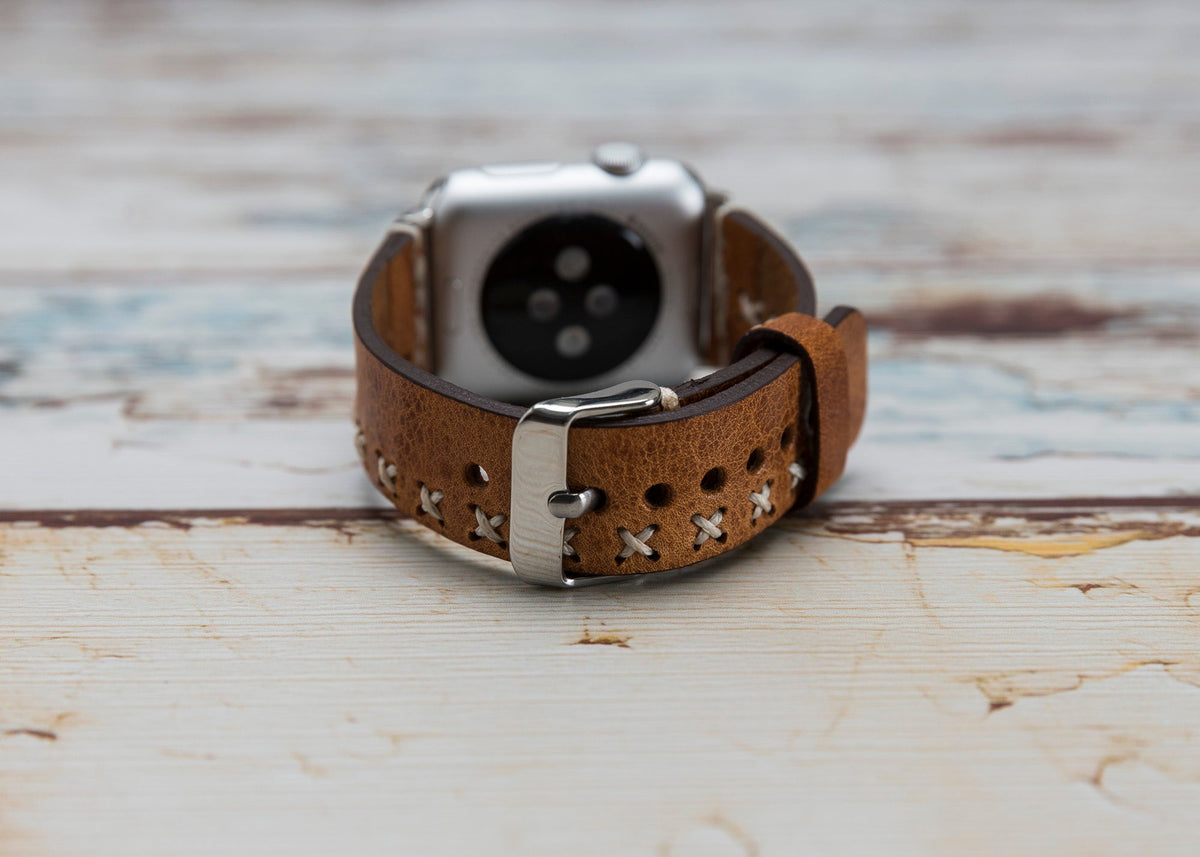 Handmade Genuine Leather Apple Watch Band Series 11/10/9/8/7/6/5/4/ SE / Ultra 1/2/3