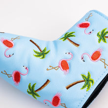 Load image into Gallery viewer, Dancing Flamingos - Blade Putter Cover
