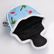 Load image into Gallery viewer, Dancing Flamingos - Mallet Putter Cover
