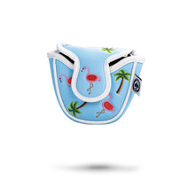 Load image into Gallery viewer, Dancing Flamingos - Mallet Putter Cover

