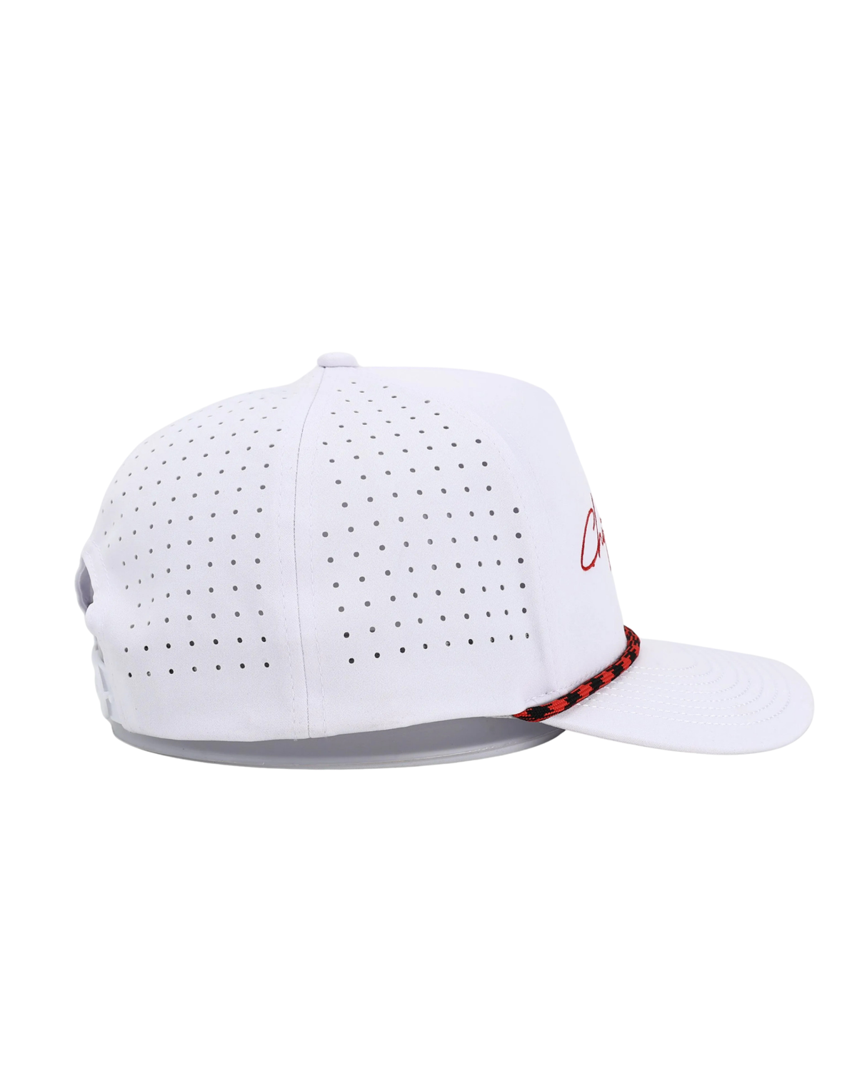 White Rope Hat - Chippopotamus Red
