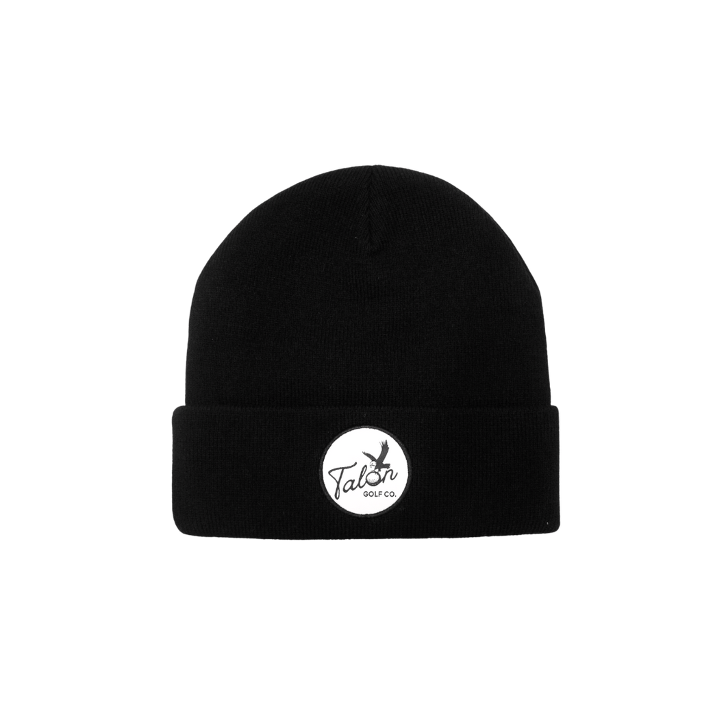 Black Beanie w/ Script Logo