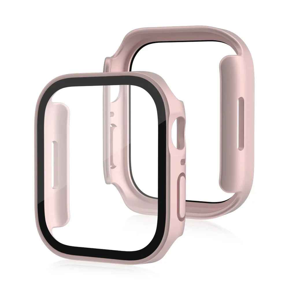 Case for Apple Watch 11, 10, 9, 8, 7, 6, 5, SE Screen Protector Glass+Cover