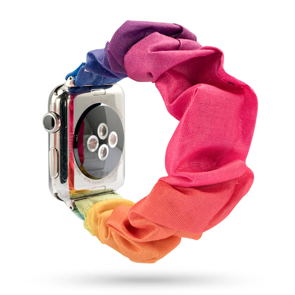 Scrunchie Elastic Apple Watch Armband Series 11/10/9/8/7/6/5/4/ SE / Ultra 1/2/3