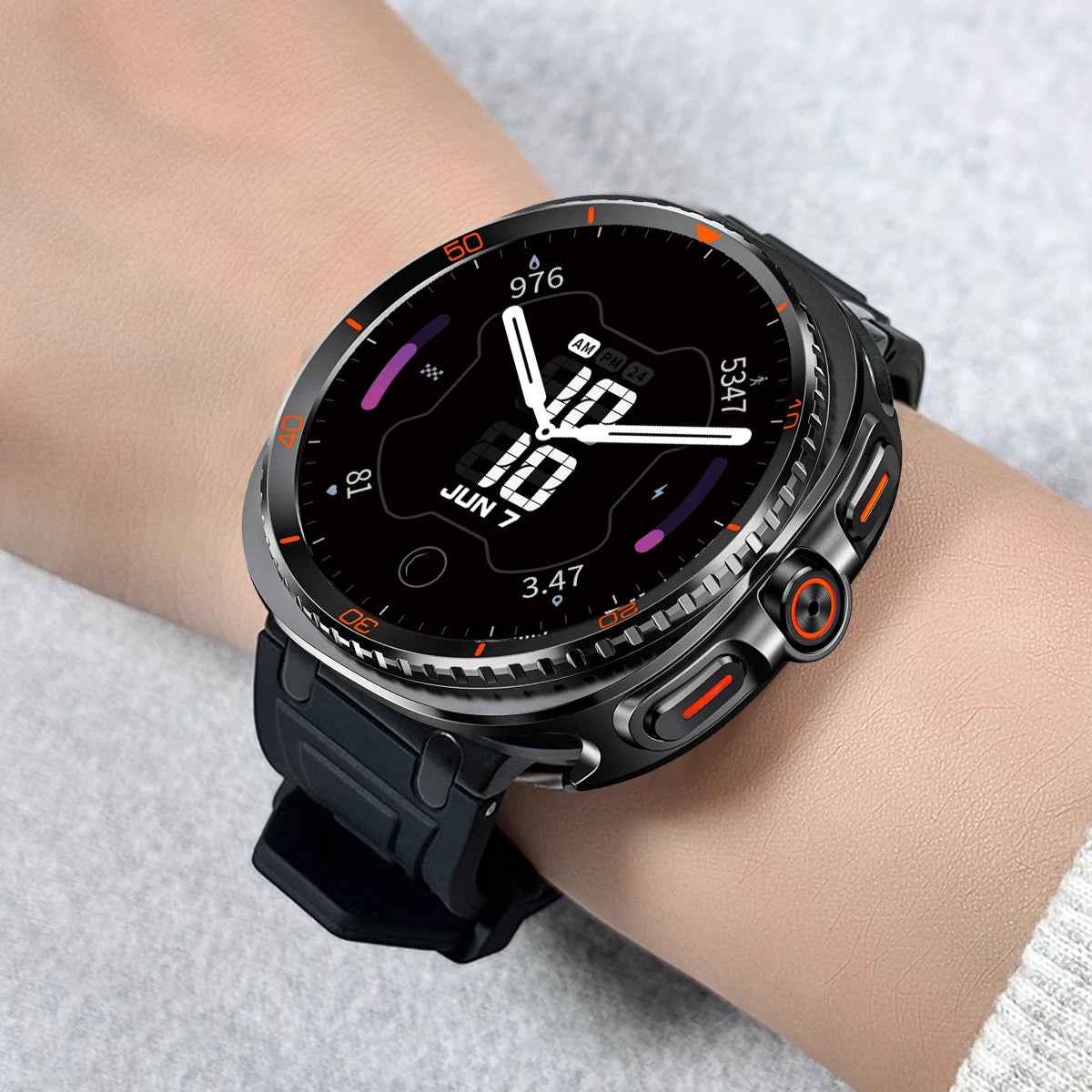 Premium Metal Case for Samsung Galaxy Watch 8 44mm 40mm, Heavy Duty Protective Cover