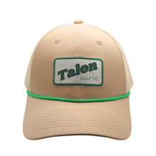 Load image into Gallery viewer, Green Rope Tan Trucker Hat

