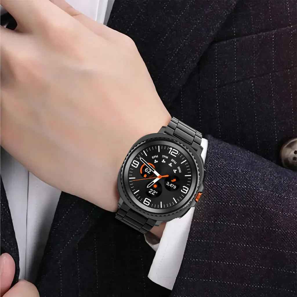 Luxury Stainless Steel Integrated Band for Samsung Galaxy Watch 8 & 7 I 40MM, 44MM, 46MM, 47MM