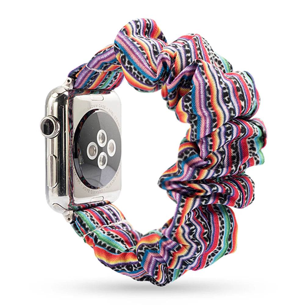 Scrunchie Elastic Apple Watch Armband Series 11/10/9/8/7/6/5/4/ SE / Ultra 1/2/3
