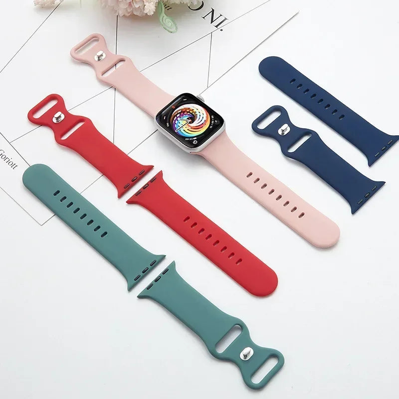 Silicone Apple Watch Band Series 11/10/9/8/7/6/5/4/ SE / Ultra 1/2/3