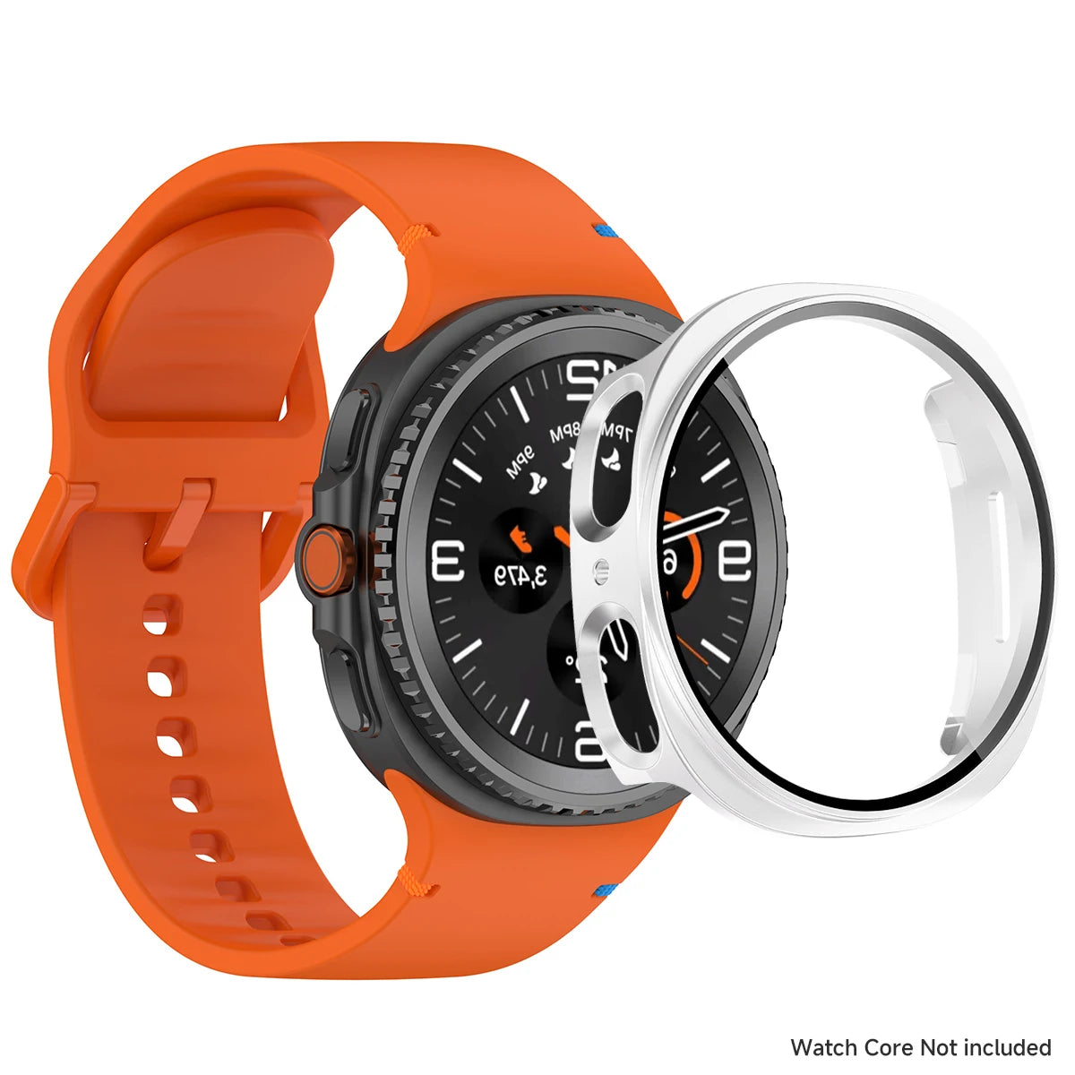 Case+Silicone Strap For Samxung Galaxy Watch 8 40MM, 44MM