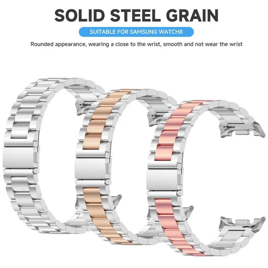 Luxury Stainless Steel Integrated Band for Samsung Galaxy Watch 8 & 7 I 40MM, 44MM, 46MM, 47MM