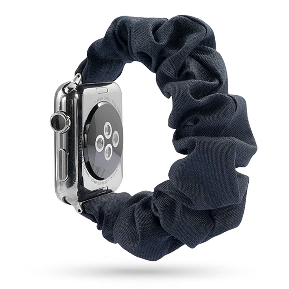 Scrunchie Elastic Apple Watch Armband Series 11/10/9/8/7/6/5/4/ SE / Ultra 1/2/3