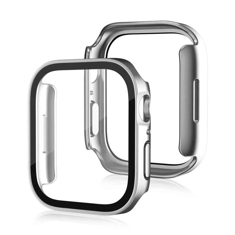 Case for Apple Watch 11, 10, 9, 8, 7, 6, 5, SE Screen Protector Glass+Cover