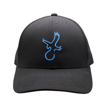 Load image into Gallery viewer, Black/Carolina Blue Eagle Performance Hat
