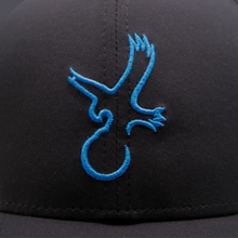 Load image into Gallery viewer, Black/Carolina Blue Eagle Performance Hat

