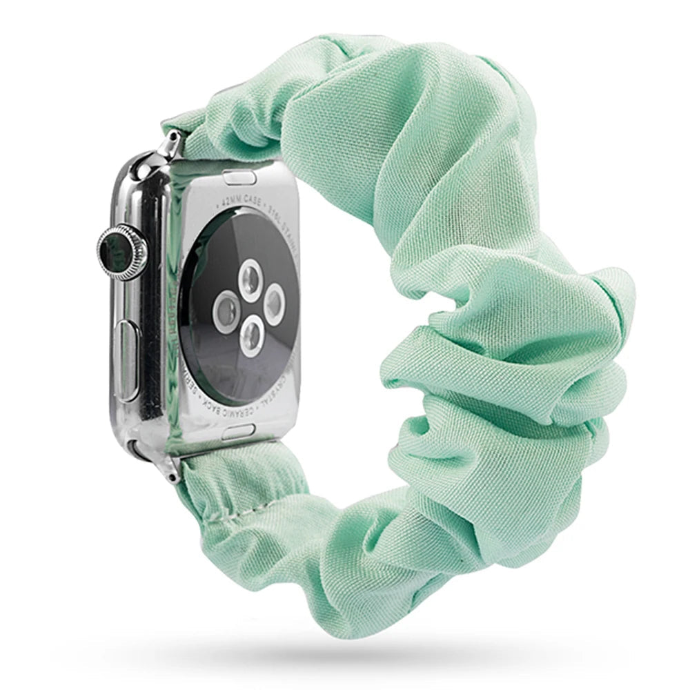 Scrunchie Elastic Apple Watch Armband Series 11/10/9/8/7/6/5/4/ SE / Ultra 1/2/3