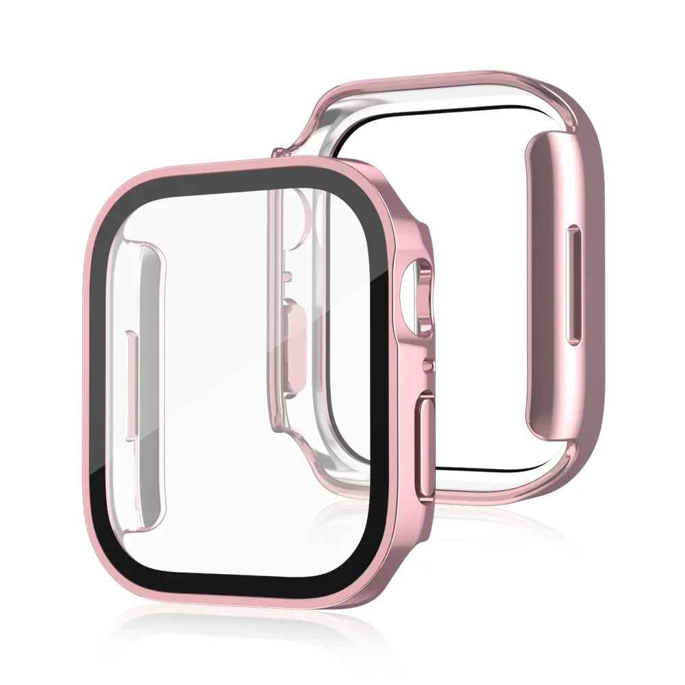 Case for Apple Watch 11, 10, 9, 8, 7, 6, 5, SE Screen Protector Glass+Cover
