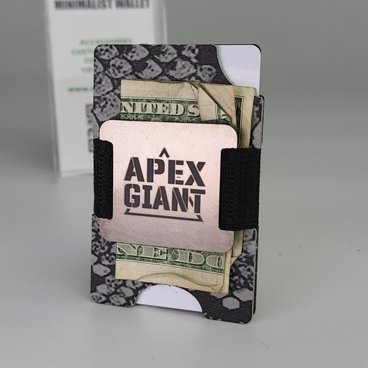 Wallet - Snake Skin Gray Rattler - APEX GIANT