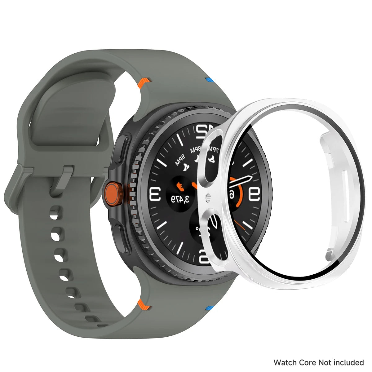 Case+Silicone Strap For Samxung Galaxy Watch 8 40MM, 44MM