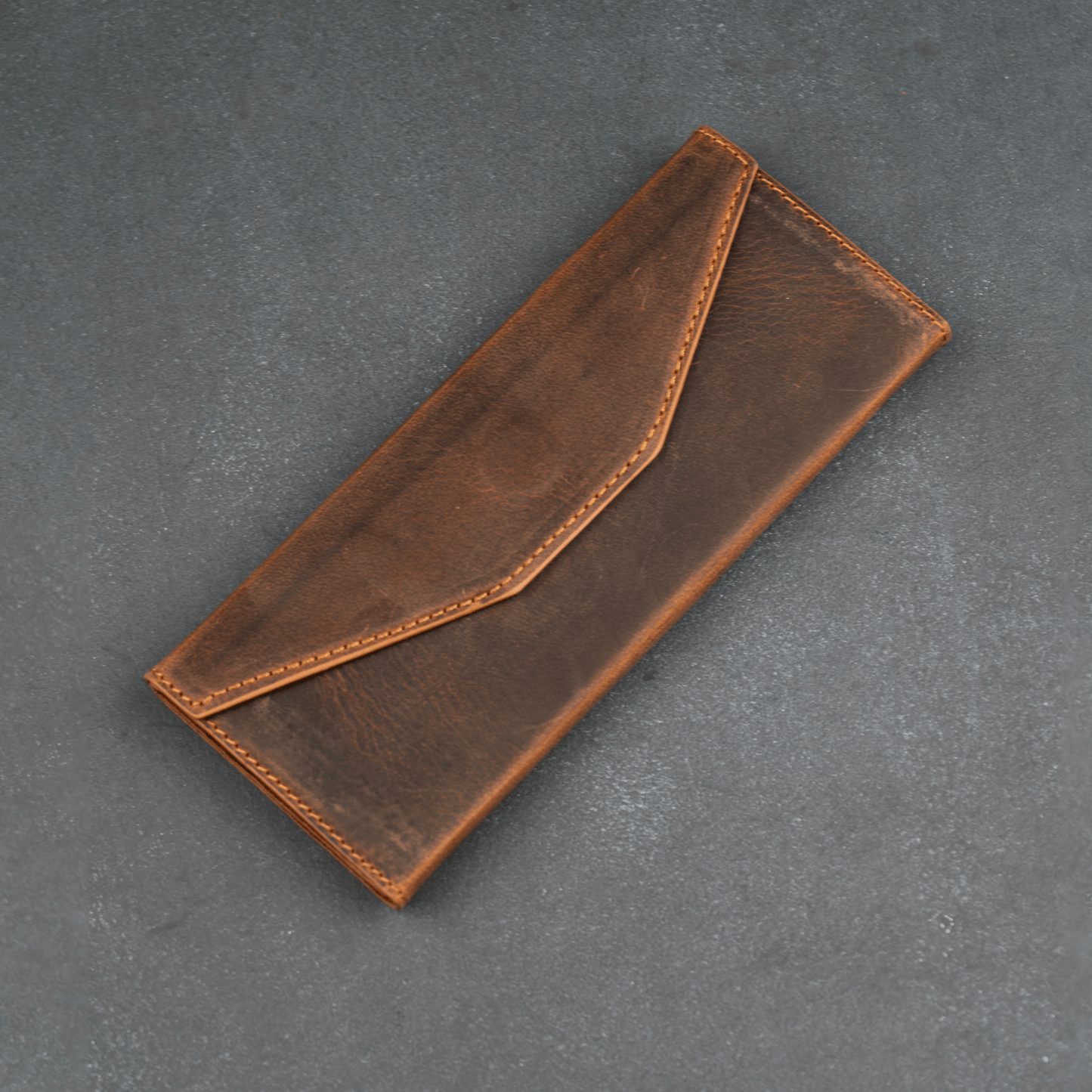 Luxury Leather Sunglasses Case - Dark Brown - Louisville