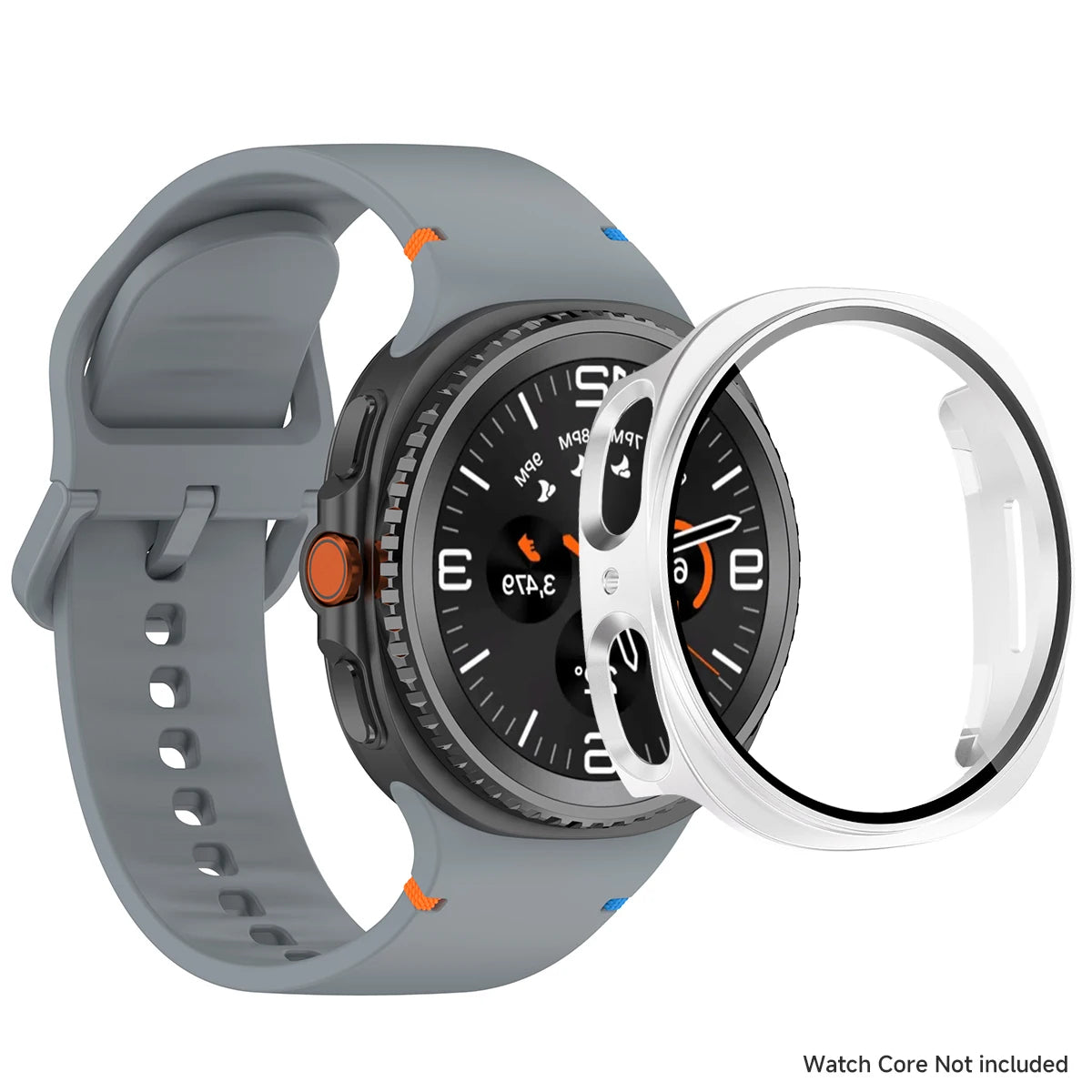 Case+Silicone Strap For Samxung Galaxy Watch 8 40MM, 44MM