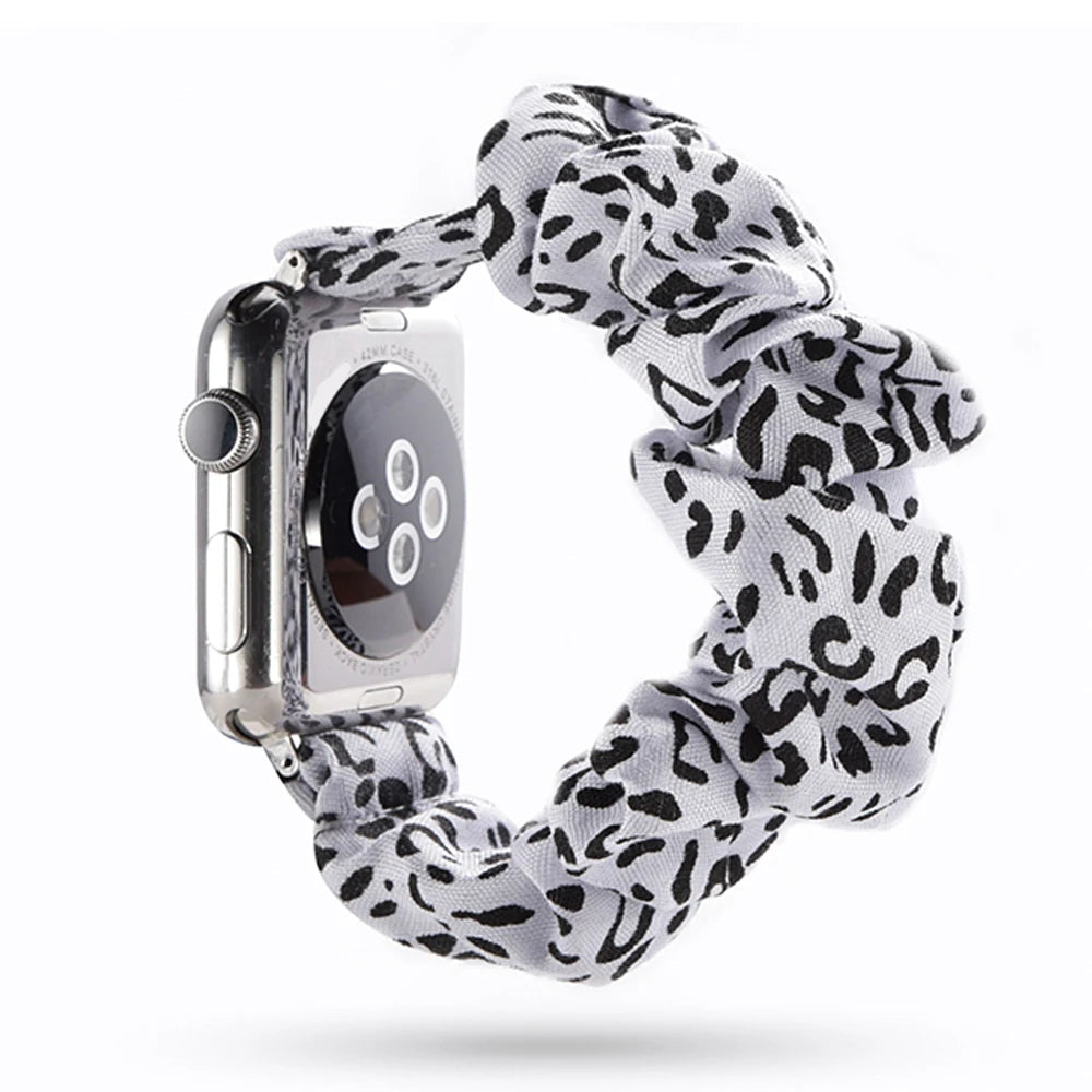 Scrunchie Elastic Apple Watch Armband Series 11/10/9/8/7/6/5/4/ SE / Ultra 1/2/3