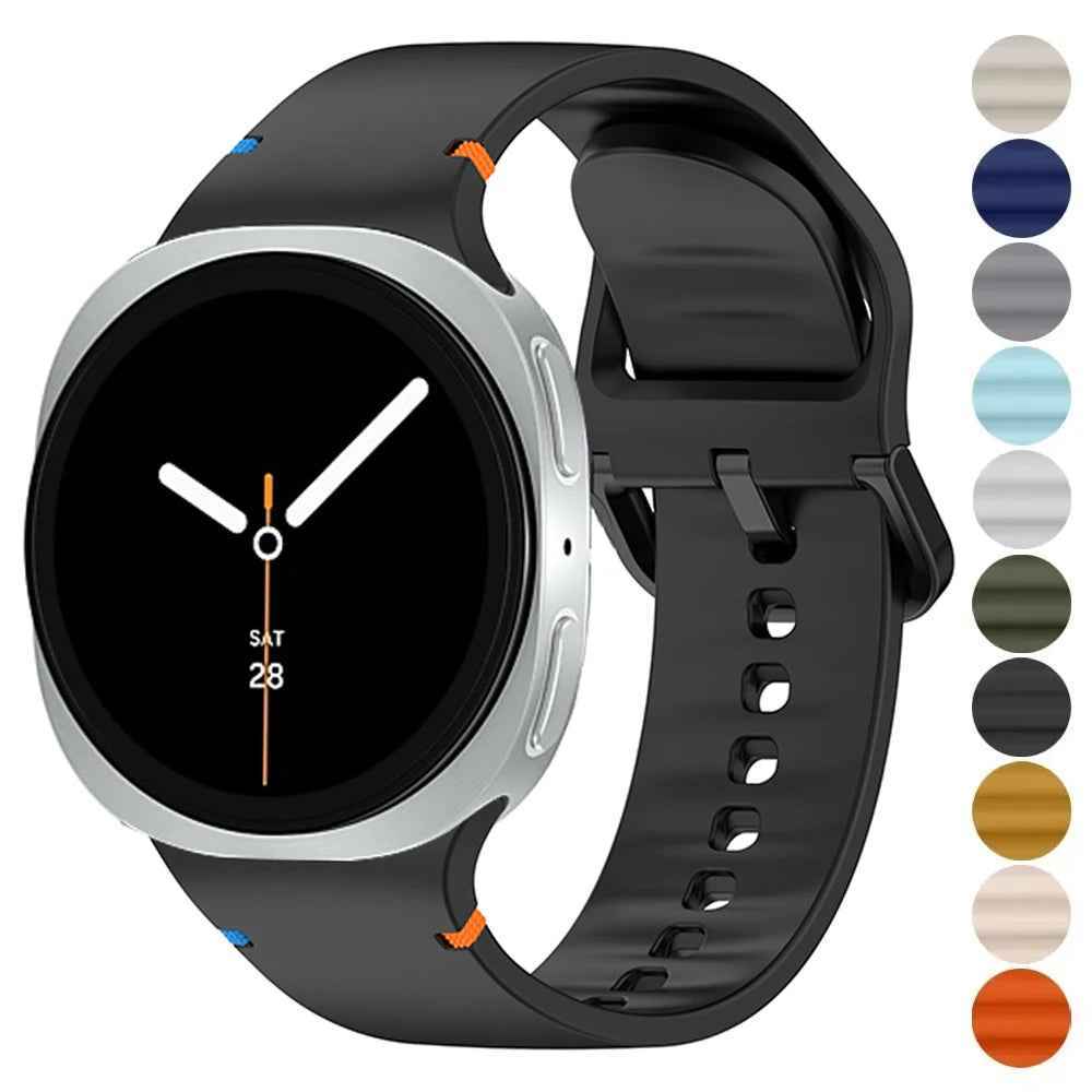 Silicone Band For Samsung Galaxy Watch 8 Classic 46MM, Galaxy Watch 8 40MM, 44MM