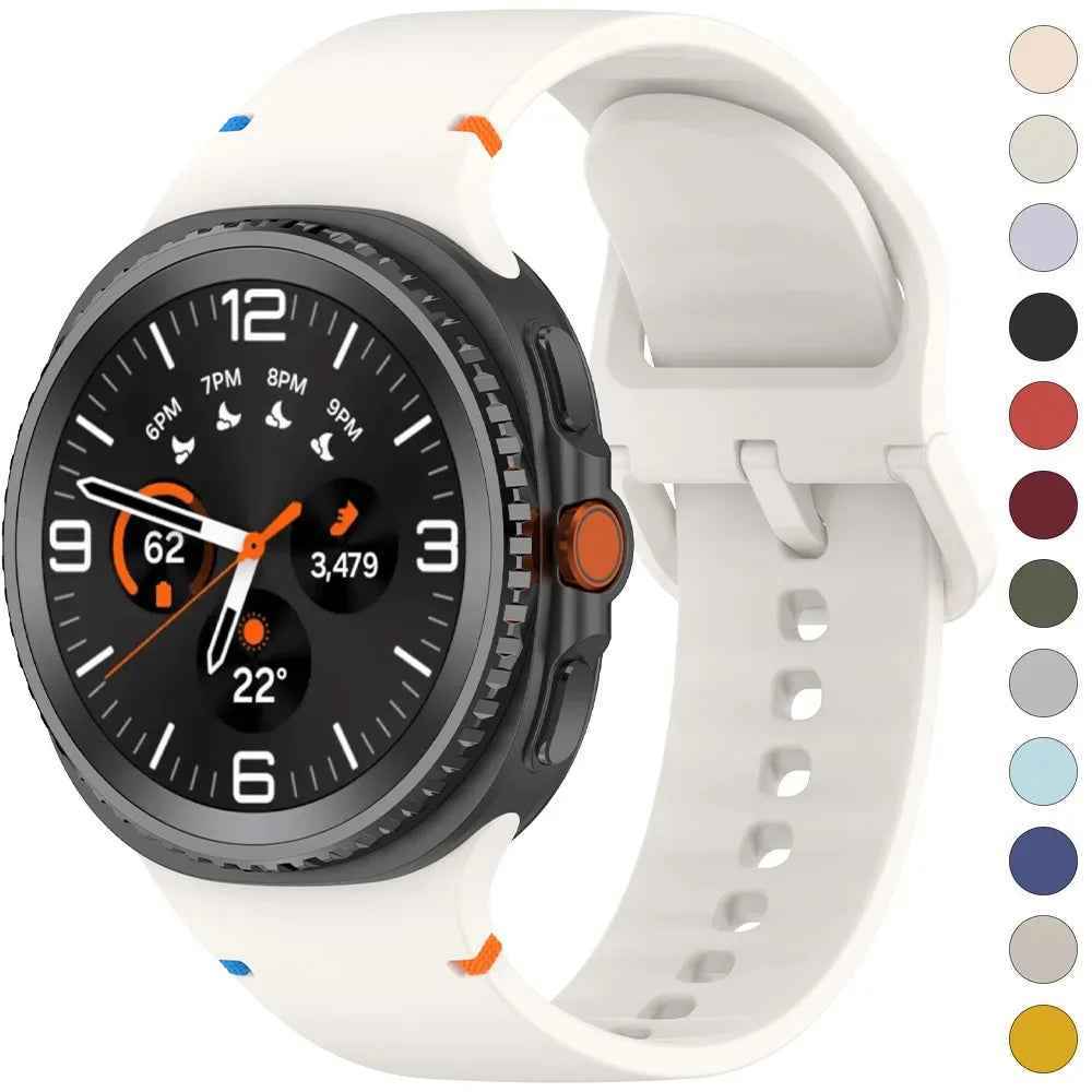 Silicone Band For Samsung Galaxy Watch 8 Classic 46MM, Galaxy Watch 8 40MM, 44MM