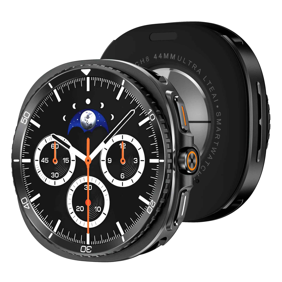 Premium Metal Case for Samsung Galaxy Watch 8 44mm 40mm, Heavy Duty Protective Cover