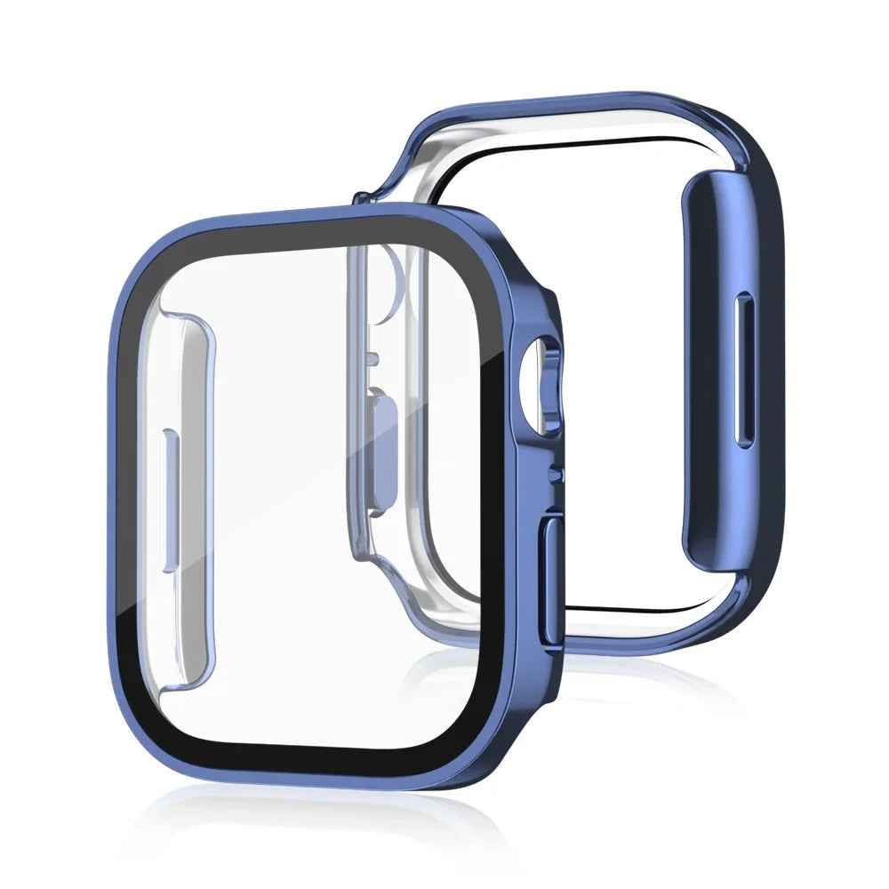Case for Apple Watch 11, 10, 9, 8, 7, 6, 5, SE Screen Protector Glass+Cover
