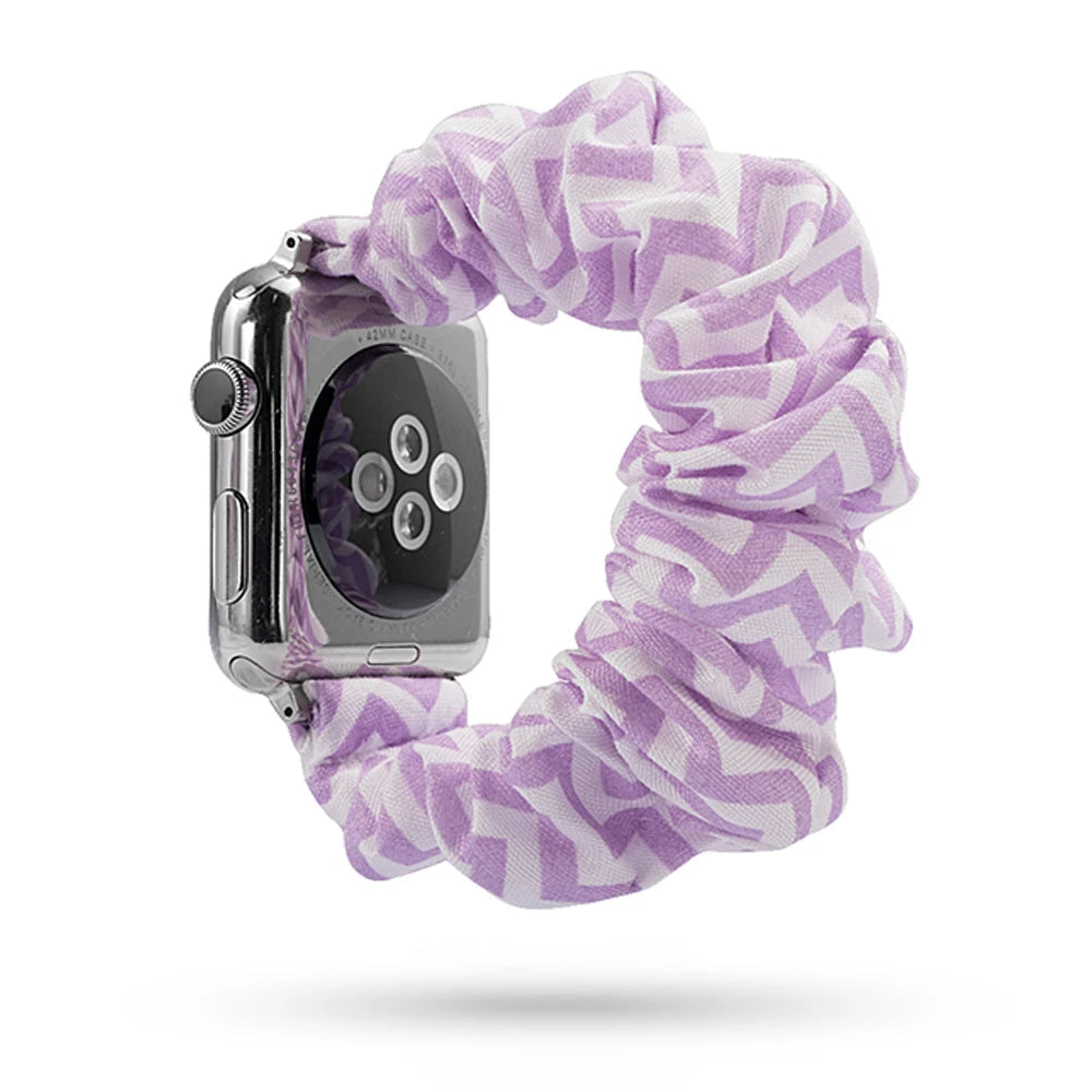 Scrunchie Elastic Apple Watch Armband Series 11/10/9/8/7/6/5/4/ SE / Ultra 1/2/3
