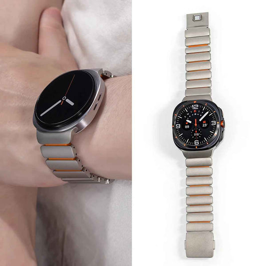 Titanium Samsung Galaxy Watch 8 & 7 Watch Band I 40MM, 44MM, 46MM, 47MM