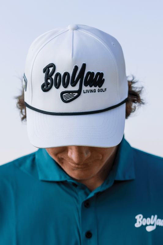 BooYaa Premium Golf Cap - WHITE CLASSIC 2.0