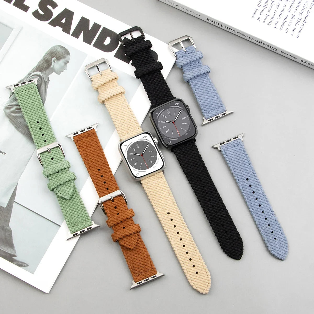 Corduroy Apple Watch Band Series 11/10/9/8/7/6/5/4/ SE / Ultra 1/2/3
