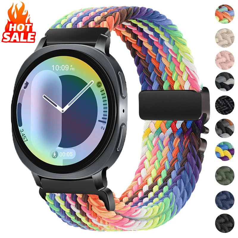 Elastic Woven Nylon Band for Samsung Galaxy Watch 8, 40MM, 44MM, 8 Classic 46MM, Ultra 47MM