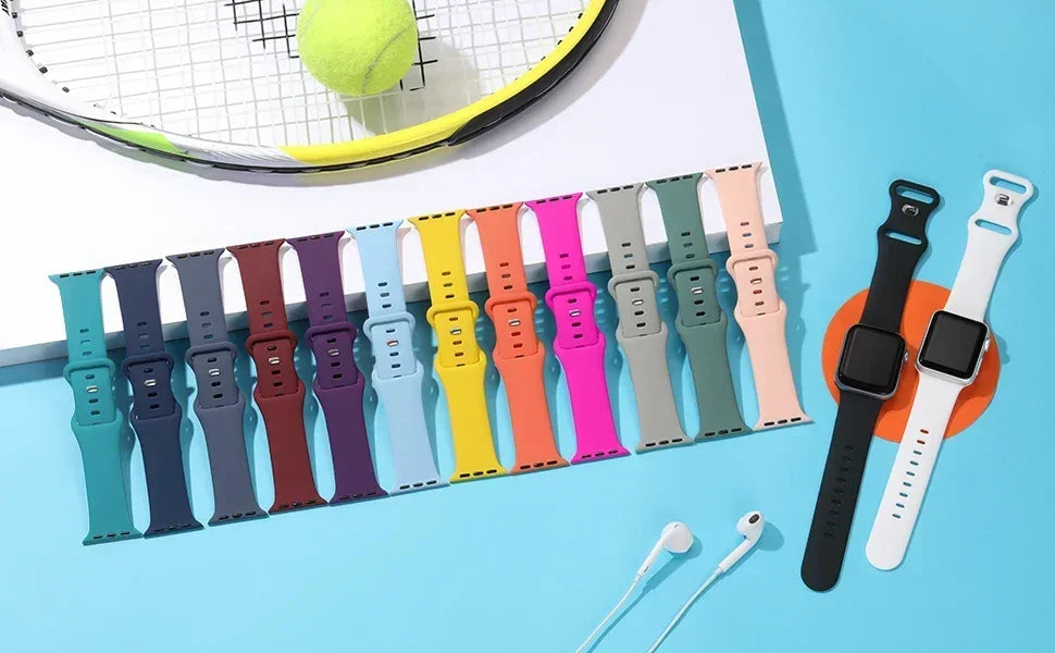Silicone Apple Watch Band Series 11/10/9/8/7/6/5/4/ SE / Ultra 1/2/3