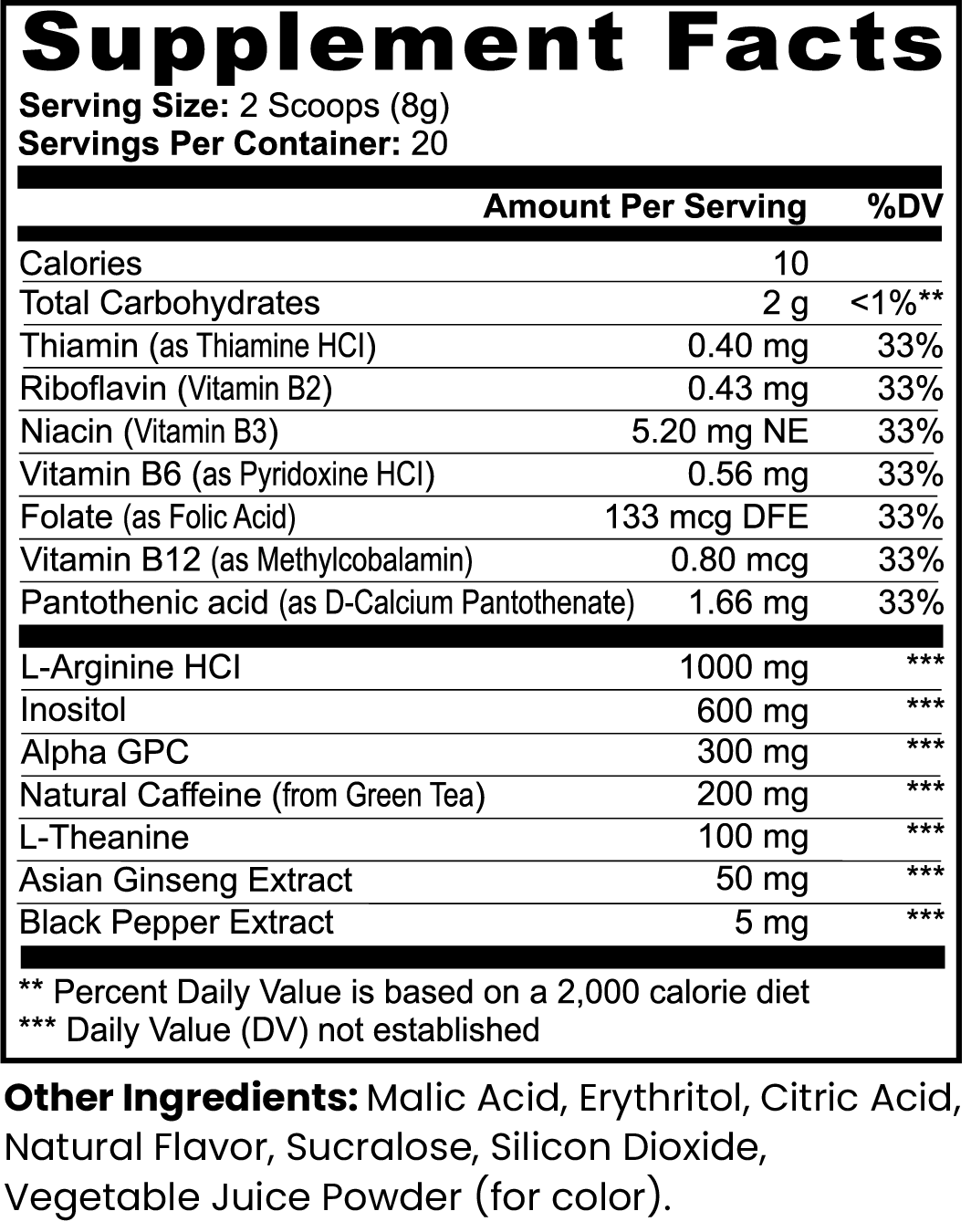 Focus Drink Mix (Sour Grape)