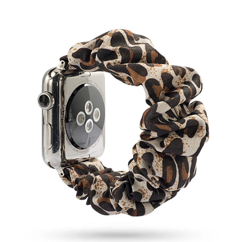 Scrunchie Elastic Apple Watch Armband Series 11/10/9/8/7/6/5/4/ SE / Ultra 1/2/3